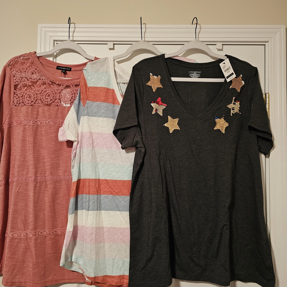 Lane Bryant And Torrid Tees 18/20 2X